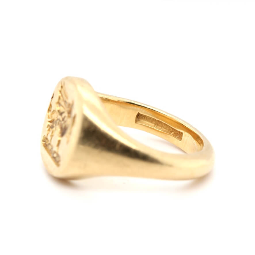 Dragon Signet Ring-Charlotte Sayers Antique Jewellery