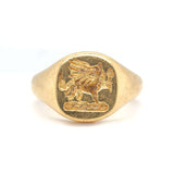 Dragon Signet Ring-Charlotte Sayers Antique Jewellery