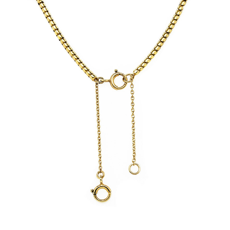 Victorian Teardrop Gold Necklace