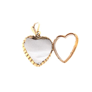 Victorian Pearl and Diamond Heart Locket
