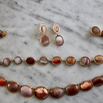 Early 19th Century Fine Gold Agate Suite-Charlotte Sayers Antique Jewellery