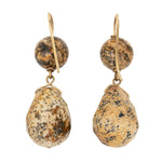 Early Victorian Agate Drop Earrings-Charlotte Sayers Antique Jewellery