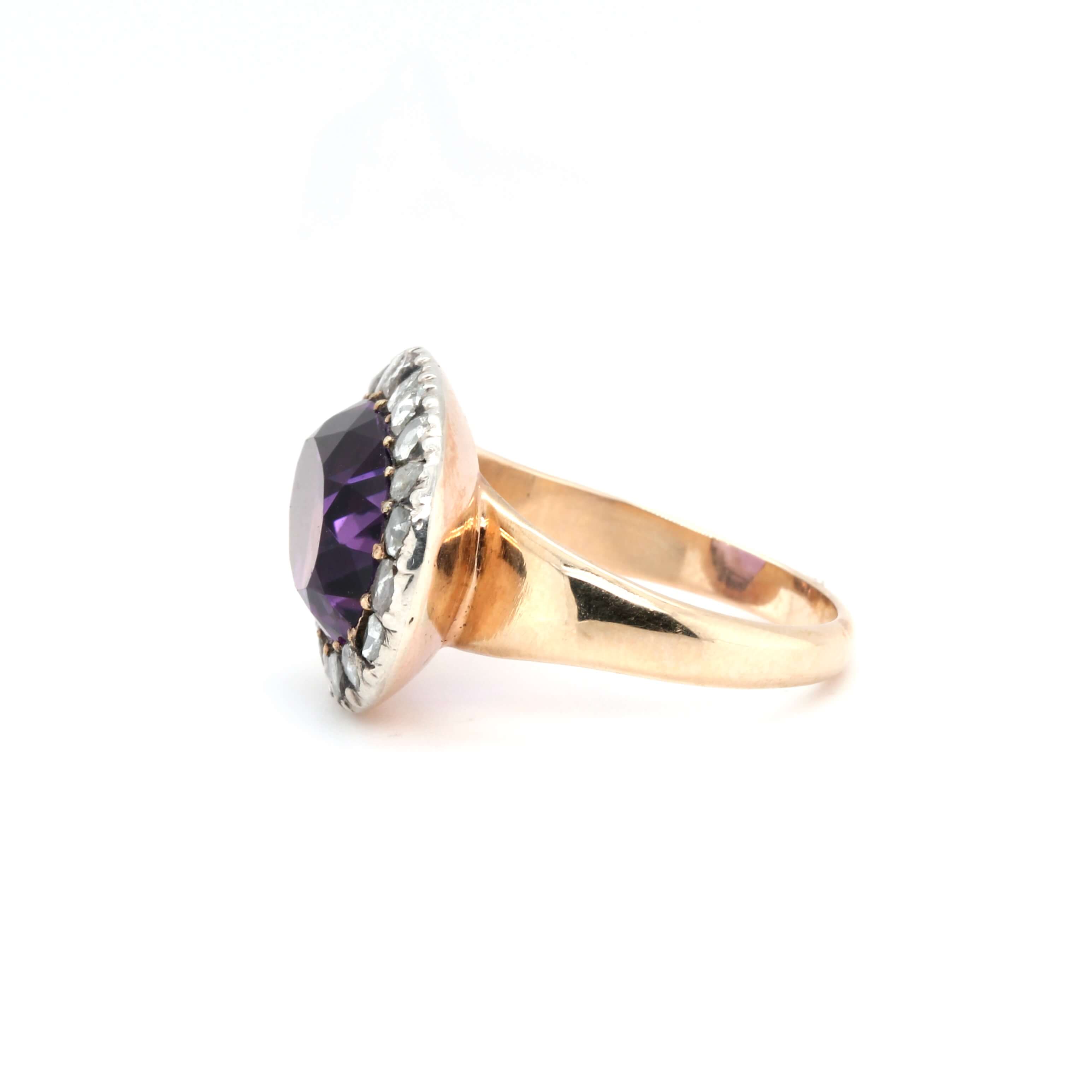 Early Victorian Amethyst Ring-Charlotte Sayers Antique Jewellery