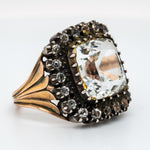 Early Victorian Rock Crystal Ring-Charlotte Sayers Antique Jewellery