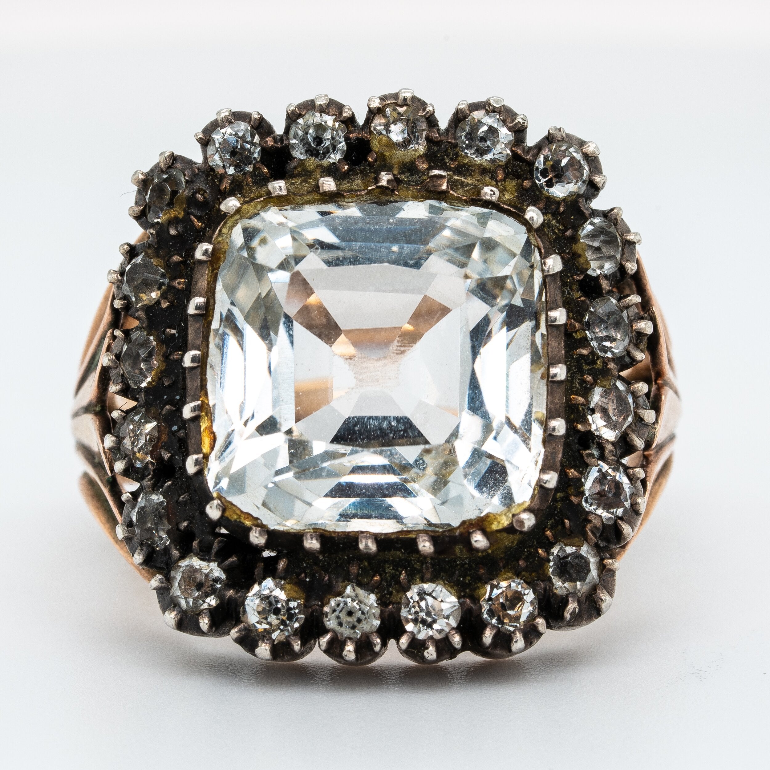 Early Victorian Rock Crystal Ring-Charlotte Sayers Antique Jewellery