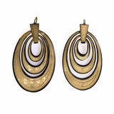 Victorian Piqué Earring and Brooch Suite