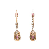 Emerald Paste Earrings