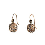Victorian Sapphire & Diamond Drop Earrings
