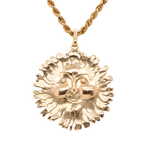 Edmund Kaszewski Smiling Sun Necklace-Charlotte Sayers Antique Jewellery