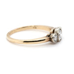 Edwardian 3 Stone Diamond Ring-Charlotte Sayers Antique Jewellery