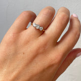 Edwardian 3 Stone Diamond Ring-Charlotte Sayers Antique Jewellery