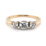 Edwardian 3 Stone Diamond Ring-Charlotte Sayers Antique Jewellery