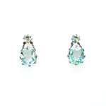 Edwardian Aquamarine Earrings-Charlotte Sayers Antique Jewellery