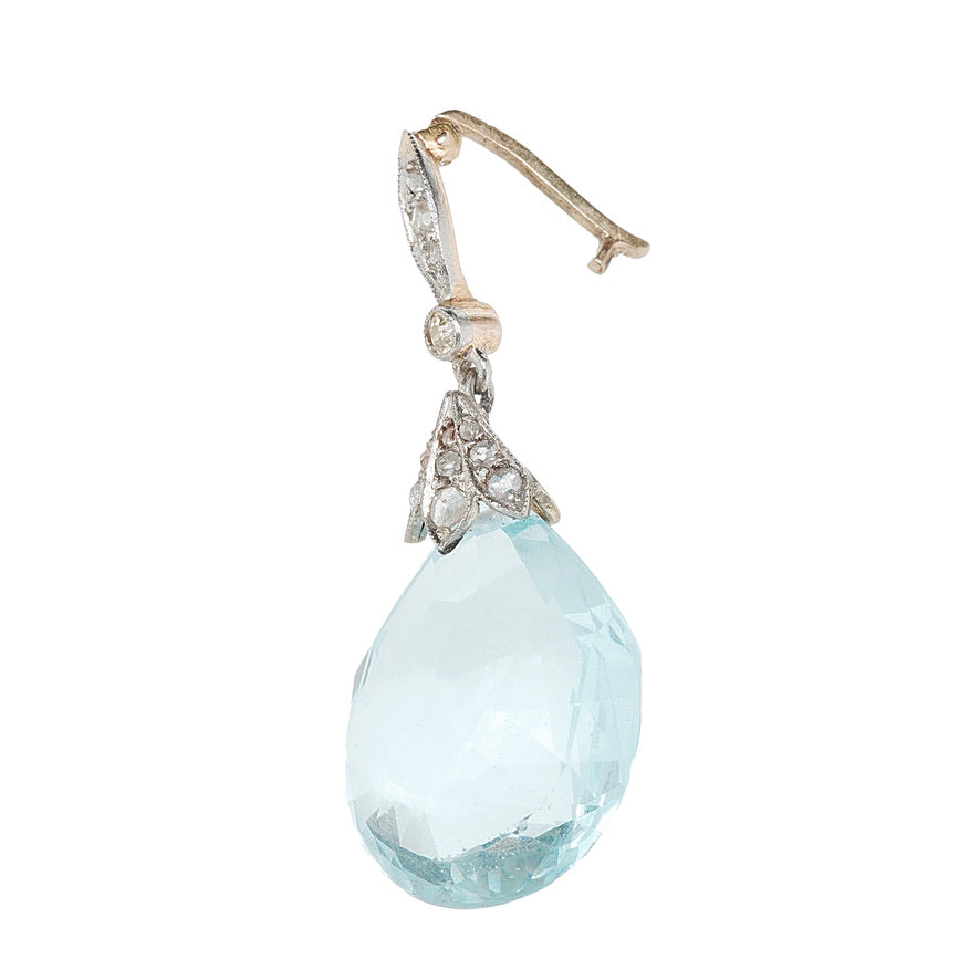 Edwardian Aquamarine Pendant-Charlotte Sayers Antique Jewellery