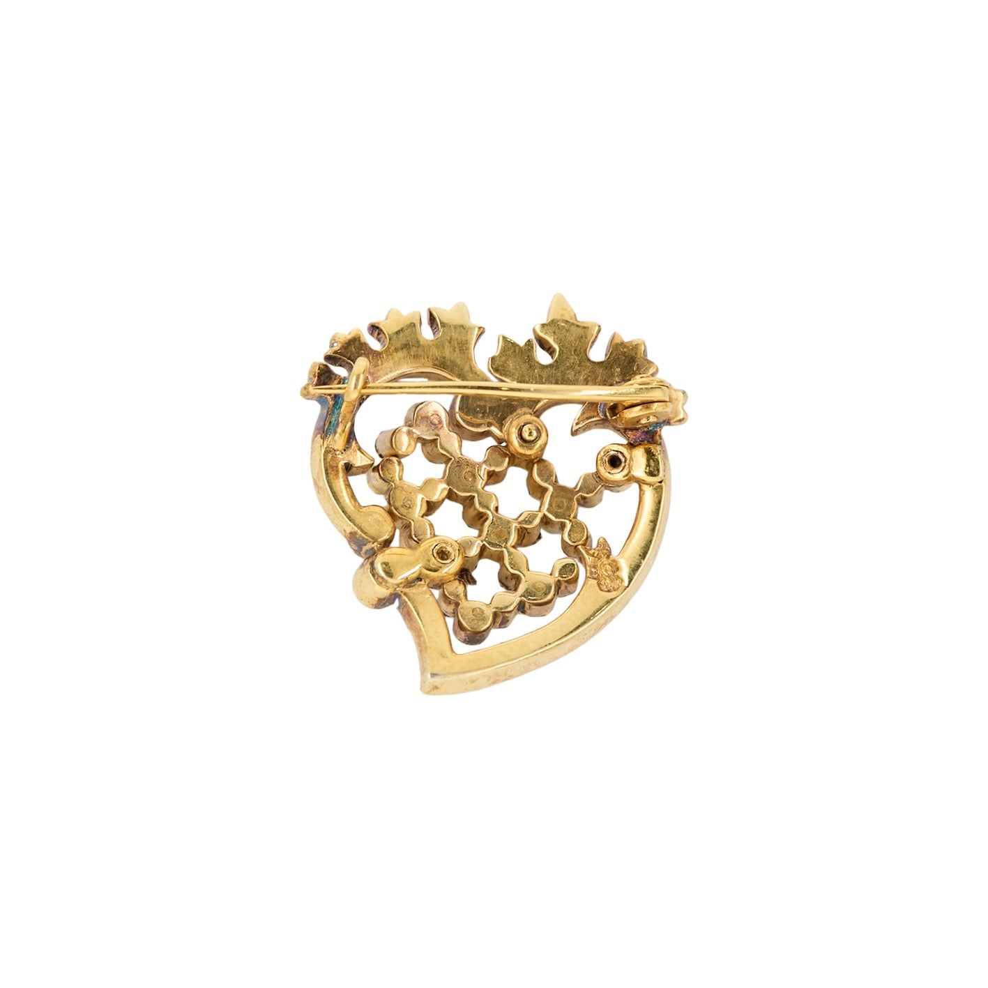 Edwardian Child & Child Heart Brooch-Charlotte Sayers Antique Jewellery