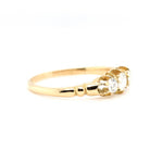 Edwardian Diamond 3 Stone Ring-Charlotte Sayers Antique Jewellery