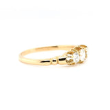 Edwardian Diamond 3 Stone Ring-Charlotte Sayers Antique Jewellery