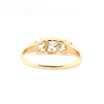 Edwardian Diamond 3 Stone Ring-Charlotte Sayers Antique Jewellery