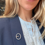 Edwardian Diamond Buckle Brooch-Charlotte Sayers Antique Jewellery