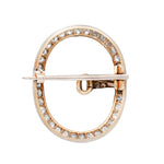 Edwardian Diamond Buckle Brooch-Charlotte Sayers Antique Jewellery