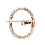 Edwardian Diamond Buckle Brooch-Charlotte Sayers Antique Jewellery