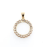 Edwardian Diamond Circle Pendant-Charlotte Sayers Antique Jewellery