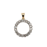 Edwardian Diamond Circle Pendant-Charlotte Sayers Antique Jewellery