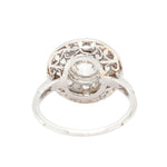 Edwardian Diamond Circular Cluster Ring-Charlotte Sayers Antique Jewellery