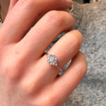 Edwardian Diamond Cluster Ring-Charlotte Sayers Antique Jewellery