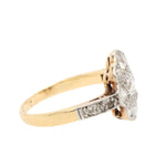 Edwardian Diamond Cluster Ring-Charlotte Sayers Antique Jewellery