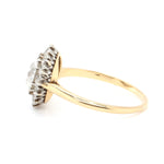 Edwardian Diamond Cluster Ring-Charlotte Sayers Antique Jewellery