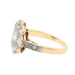 Edwardian Diamond Cluster Ring-Charlotte Sayers Antique Jewellery