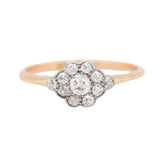 Edwardian Diamond Cluster Ring-Charlotte Sayers Antique Jewellery