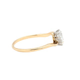 Edwardian Diamond Crossover Ring-Charlotte Sayers Antique Jewellery