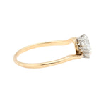 Edwardian Diamond Crossover Ring-Charlotte Sayers Antique Jewellery