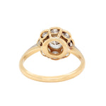 Edwardian Diamond Daisy Cluster Ring-Charlotte Sayers Antique Jewellery