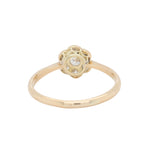 Edwardian Diamond Daisy Cluster Ring-Charlotte Sayers Antique Jewellery