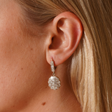 Edwardian Diamond Drop Earrings-Charlotte Sayers Antique Jewellery