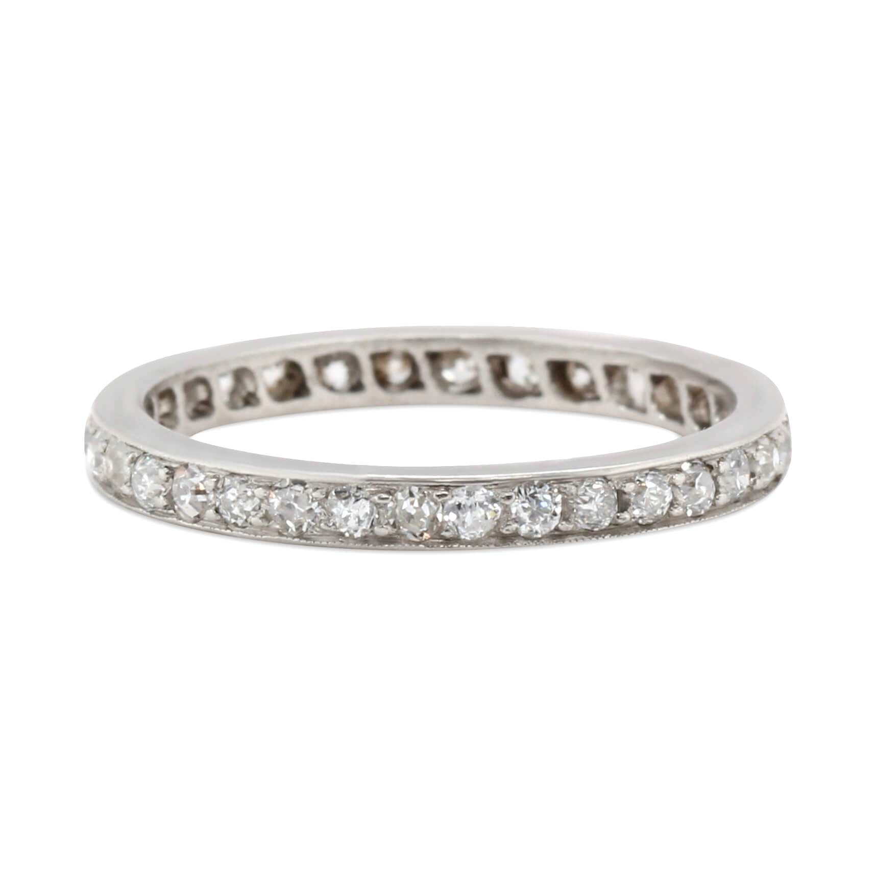 Edwardian Diamond Eternity Ring-Charlotte Sayers Antique Jewellery