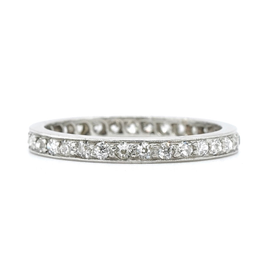 Edwardian Diamond Eternity Ring-Charlotte Sayers Antique Jewellery