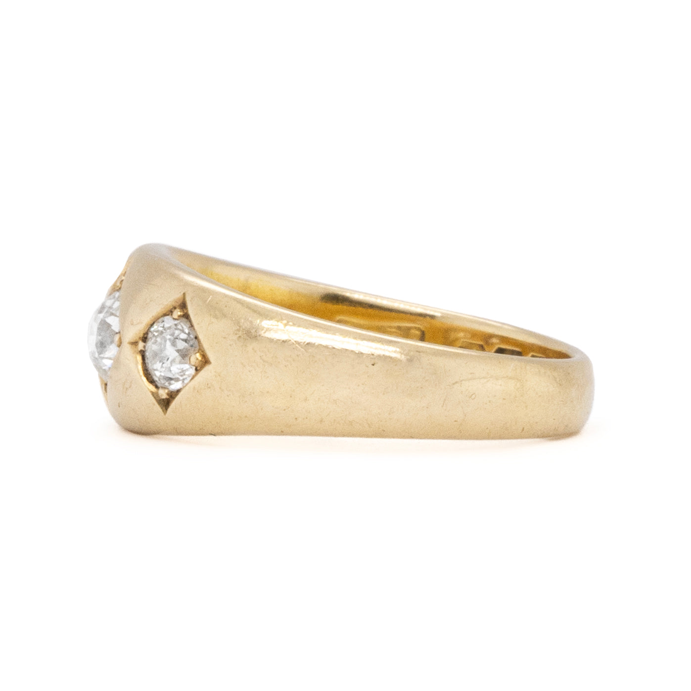 Edwardian Diamond Gypsy Ring-Charlotte Sayers Antique Jewellery