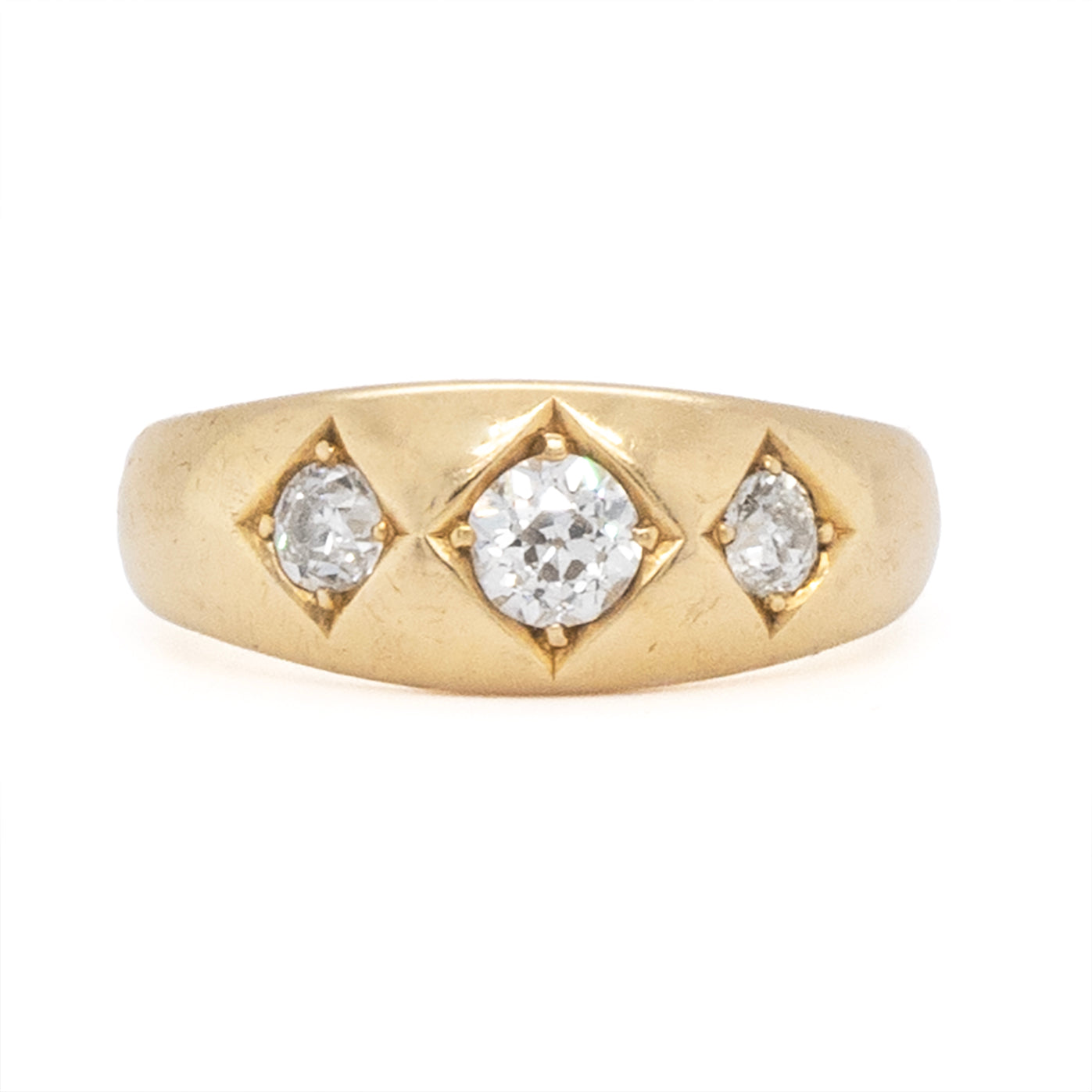 Edwardian Diamond Gypsy Ring-Charlotte Sayers Antique Jewellery