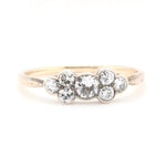 Edwardian Diamond Line Ring-Charlotte Sayers Antique Jewellery