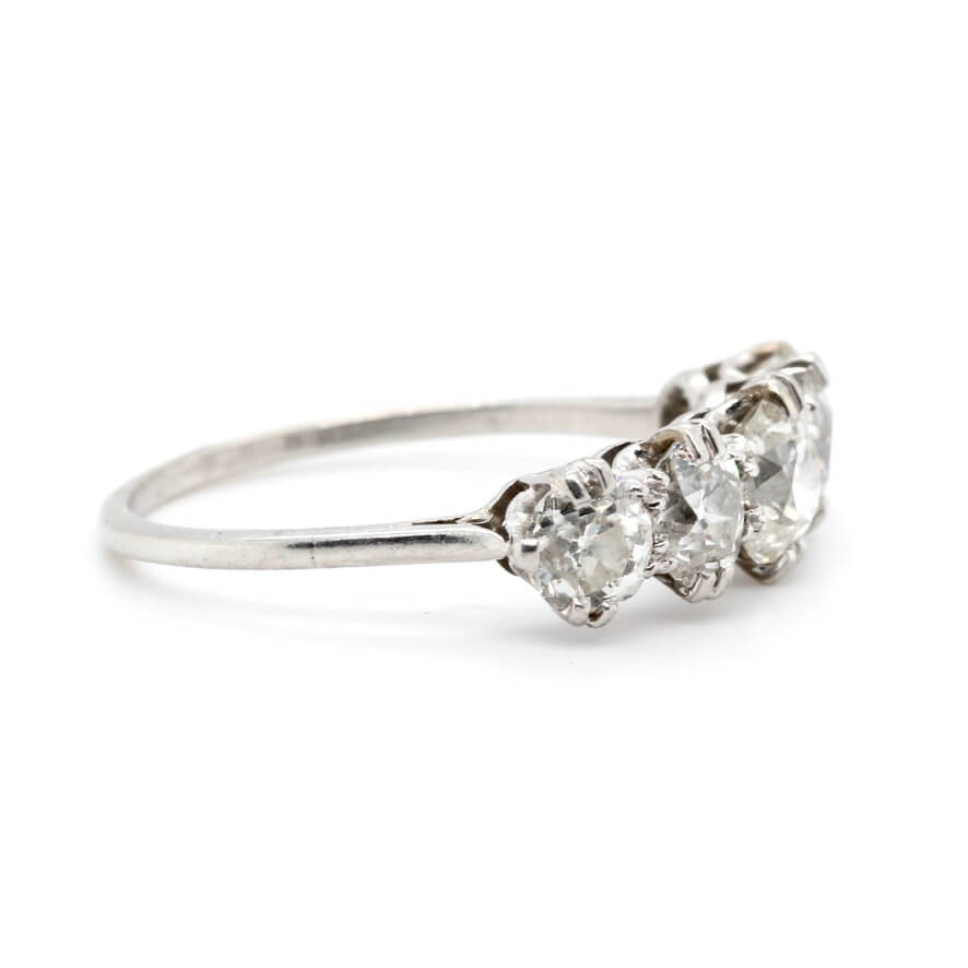 Edwardian Diamond Ring-Charlotte Sayers Antique Jewellery