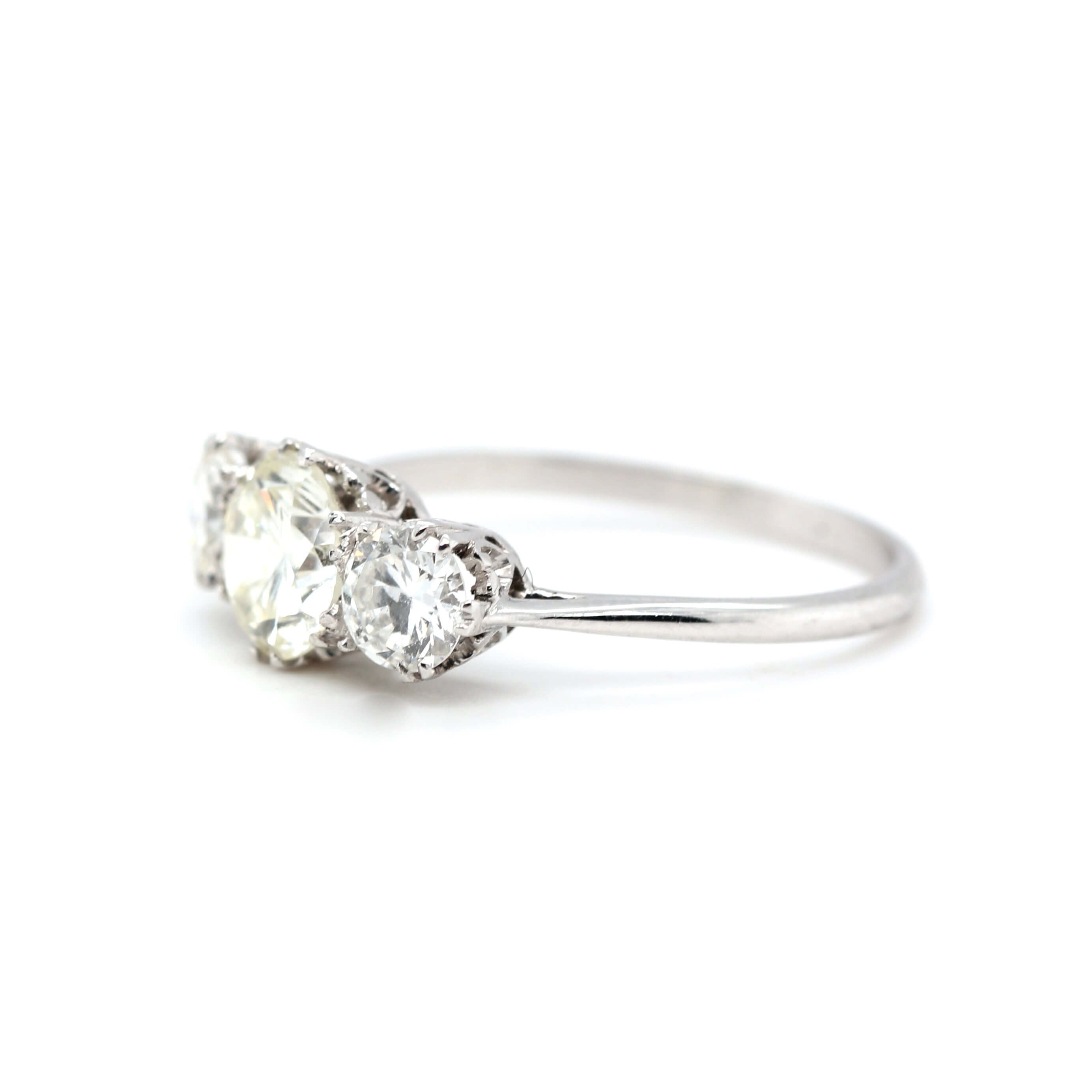 Edwardian Diamond Ring-Charlotte Sayers Antique Jewellery