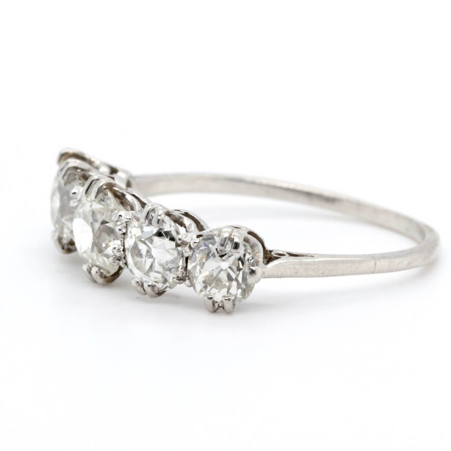 Edwardian Diamond Ring-Charlotte Sayers Antique Jewellery