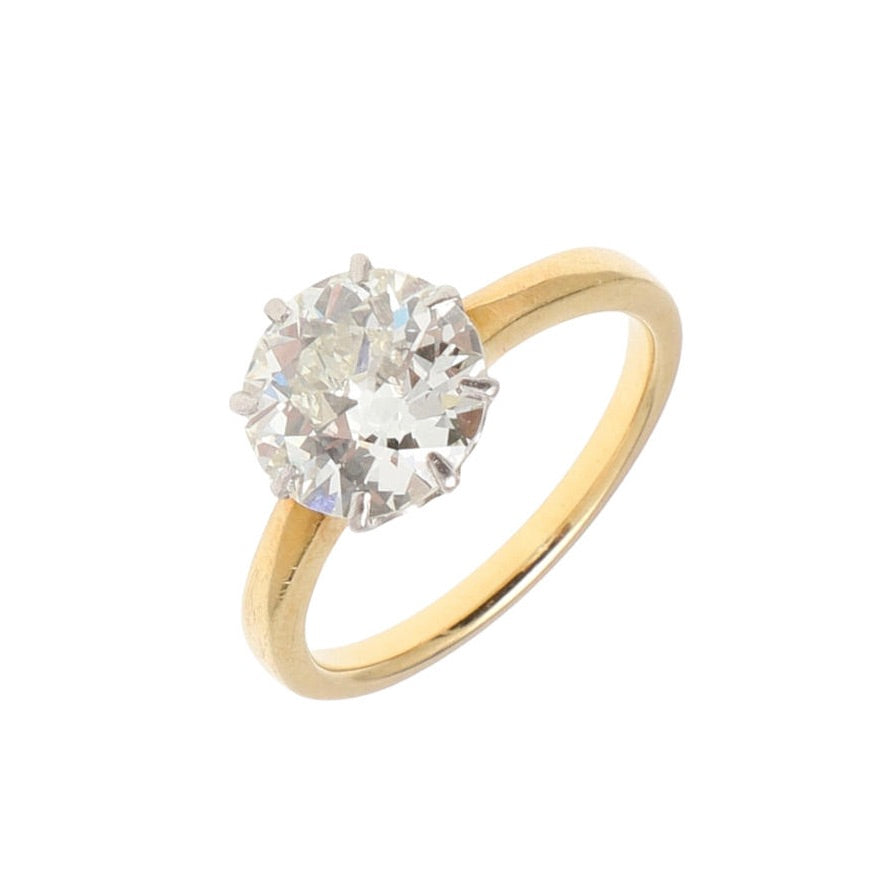 Edwardian Diamond Ring-Charlotte Sayers Antique Jewellery