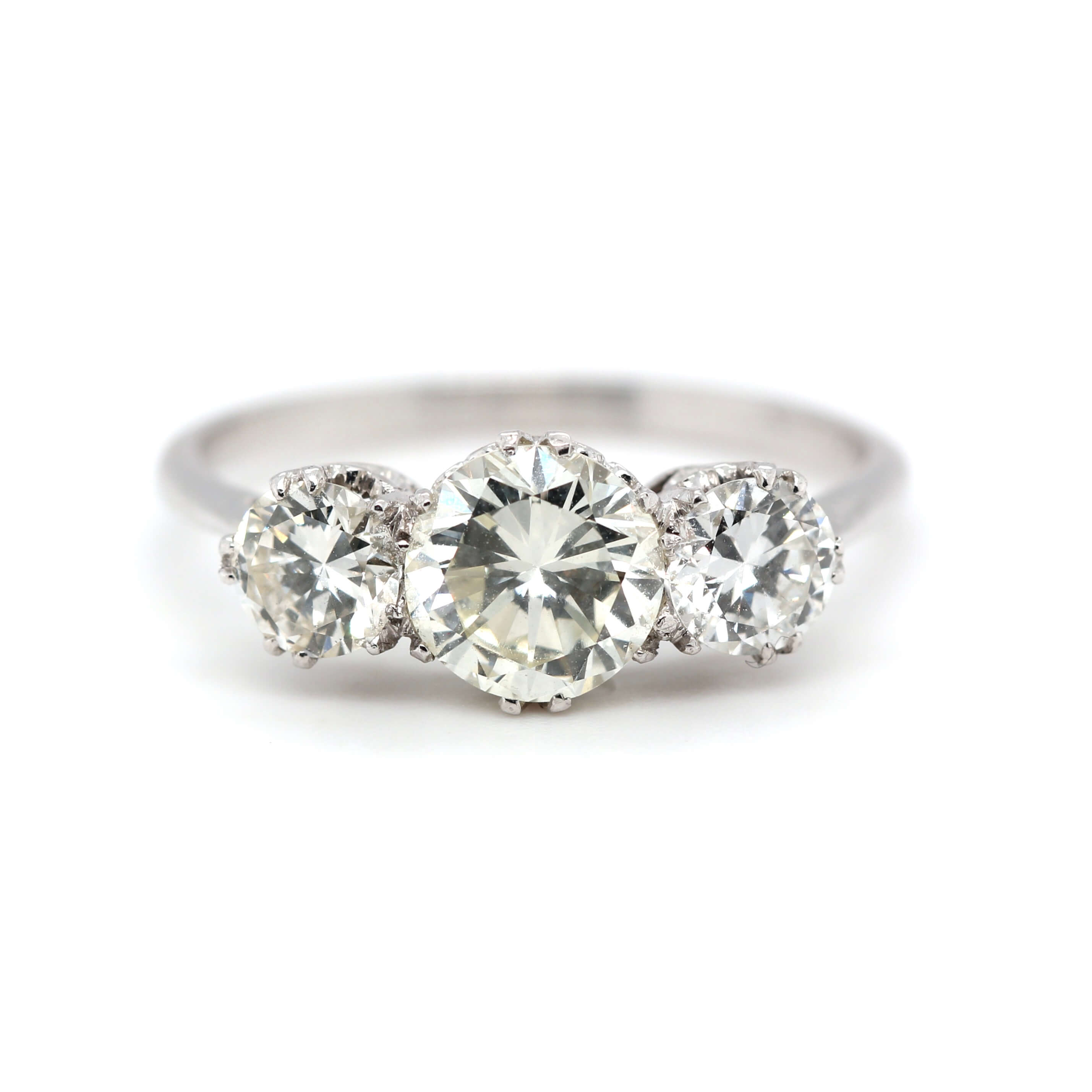 Edwardian Diamond Ring-Charlotte Sayers Antique Jewellery