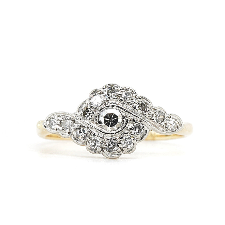 Edwardian Diamond Ring-Charlotte Sayers Antique Jewellery