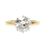 Edwardian Diamond Solitaire Ring-Charlotte Sayers Antique Jewellery
